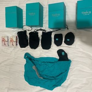 4 Tieks boxes, 3 bags